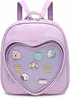 Amazon.com: CHERRY SAUCE Ita Bag Backpack PU Leather Heart